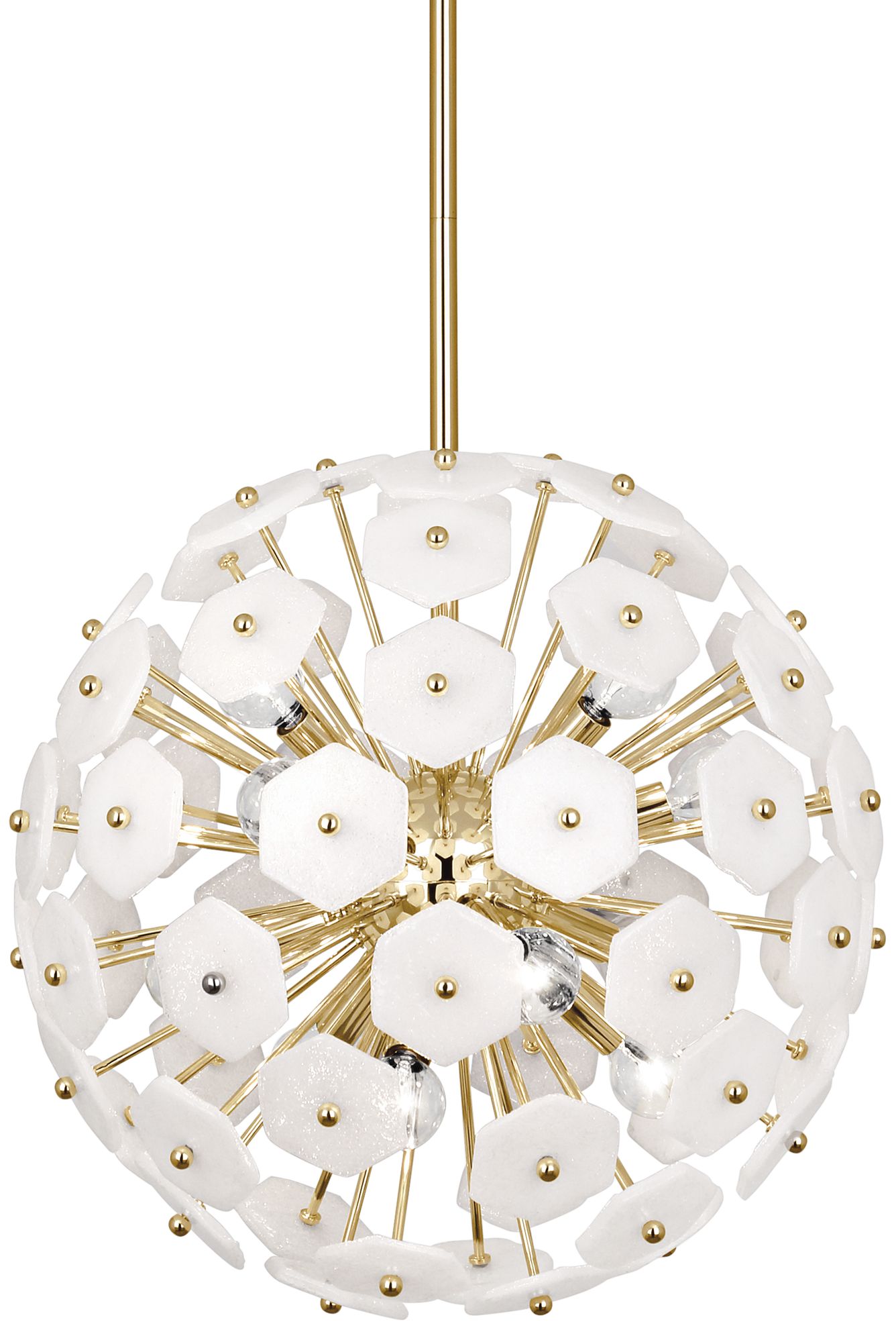 Jonathan Adler Vienna 18 3/4"W Modern Brass Pendant Light