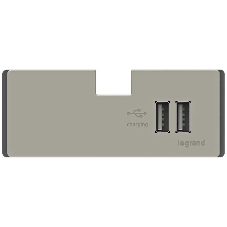 Image 1 adorne&#174; Titanium 3.1A 2-Port USB Electronic Charger Module
