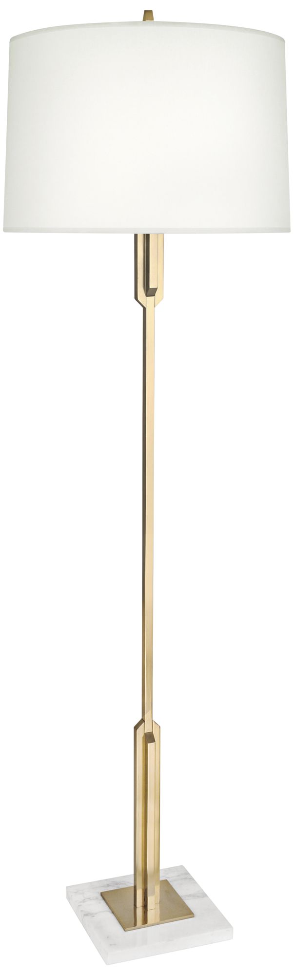 Robert Abbey Empire Modern Brass Floor Lamp