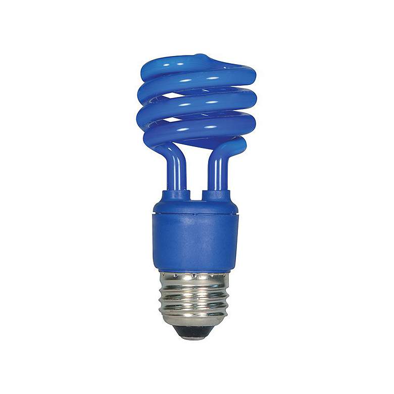 Satco Blue 13 Watt Spiral CFL Light Bulb