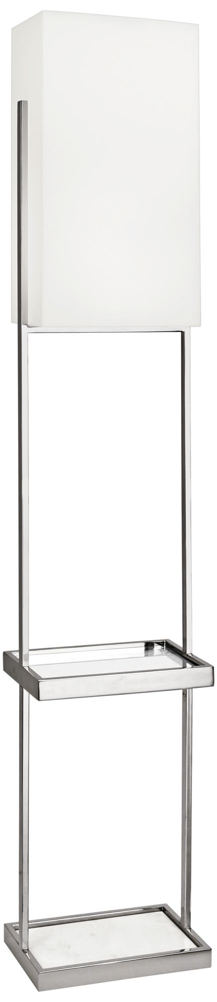 Robert Abbey Nikole Polished Nickel Floor Lamp