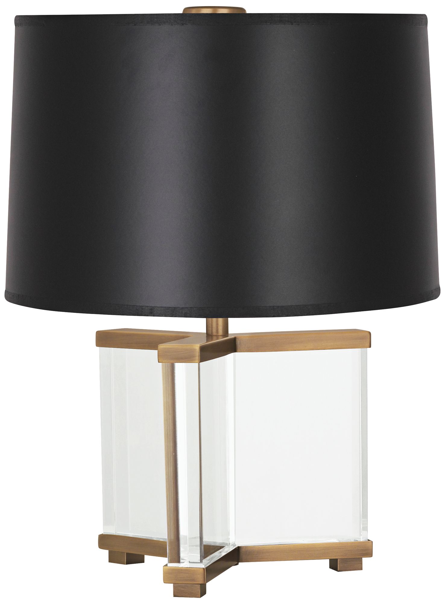 Robert Abbey Fineas Aged Brass/Opaque Black Accent Lamp