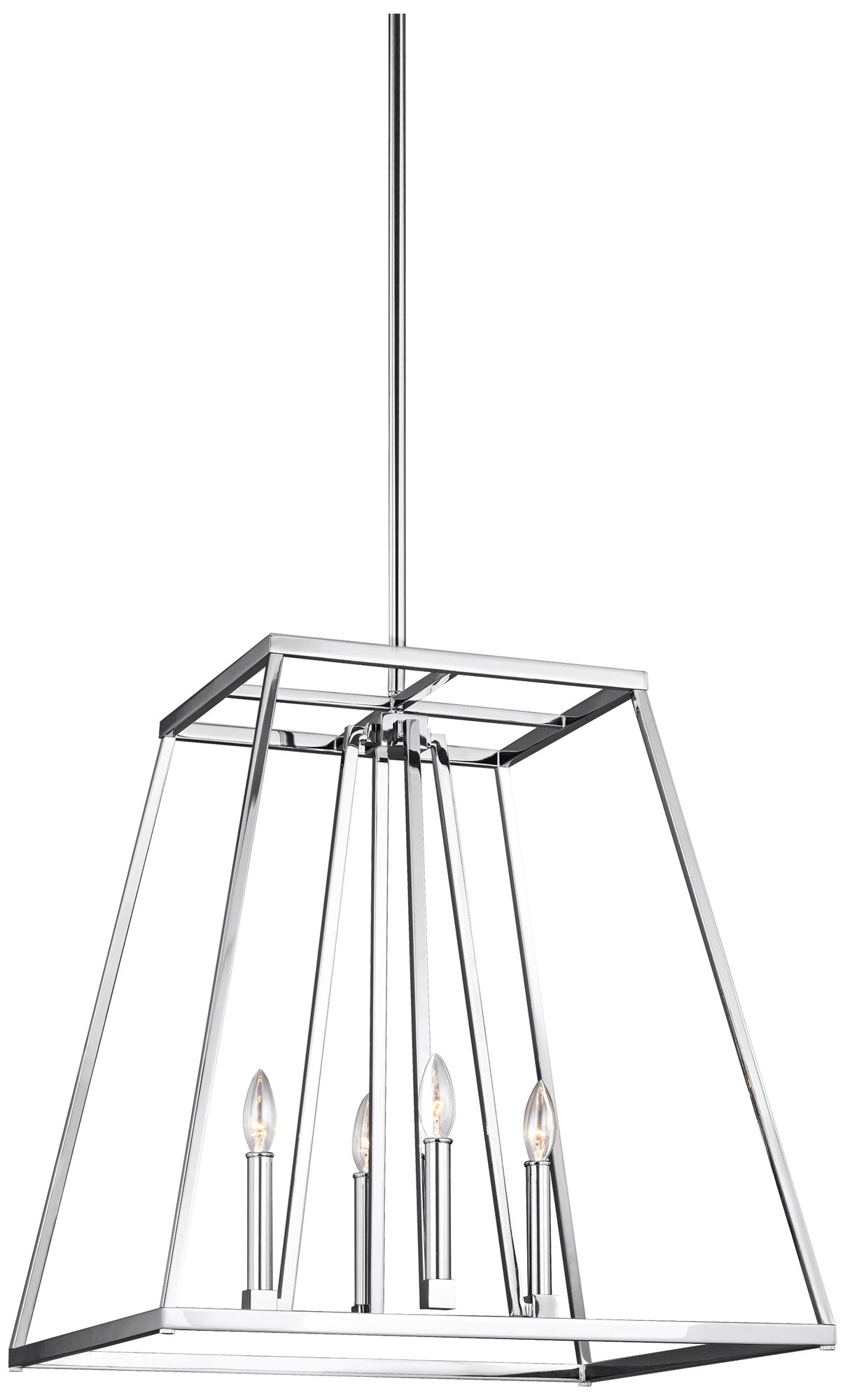 Feiss Conant 23" Wide Chrome 4-Light Chandelier