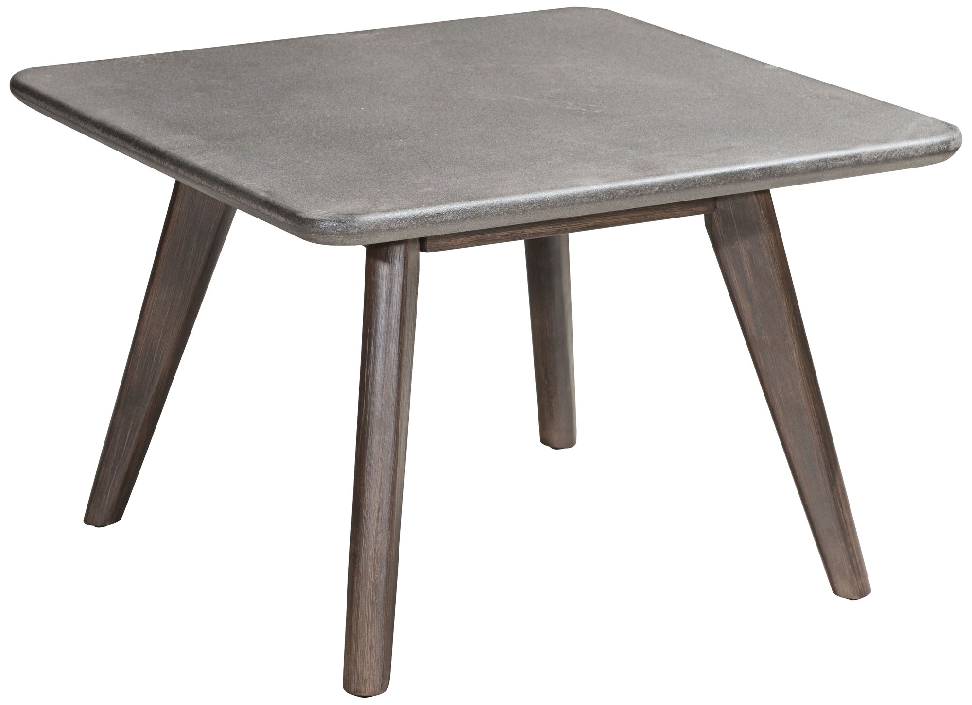 Zuo Daughter Cement and Natural Wood Outdoor Coffee Table