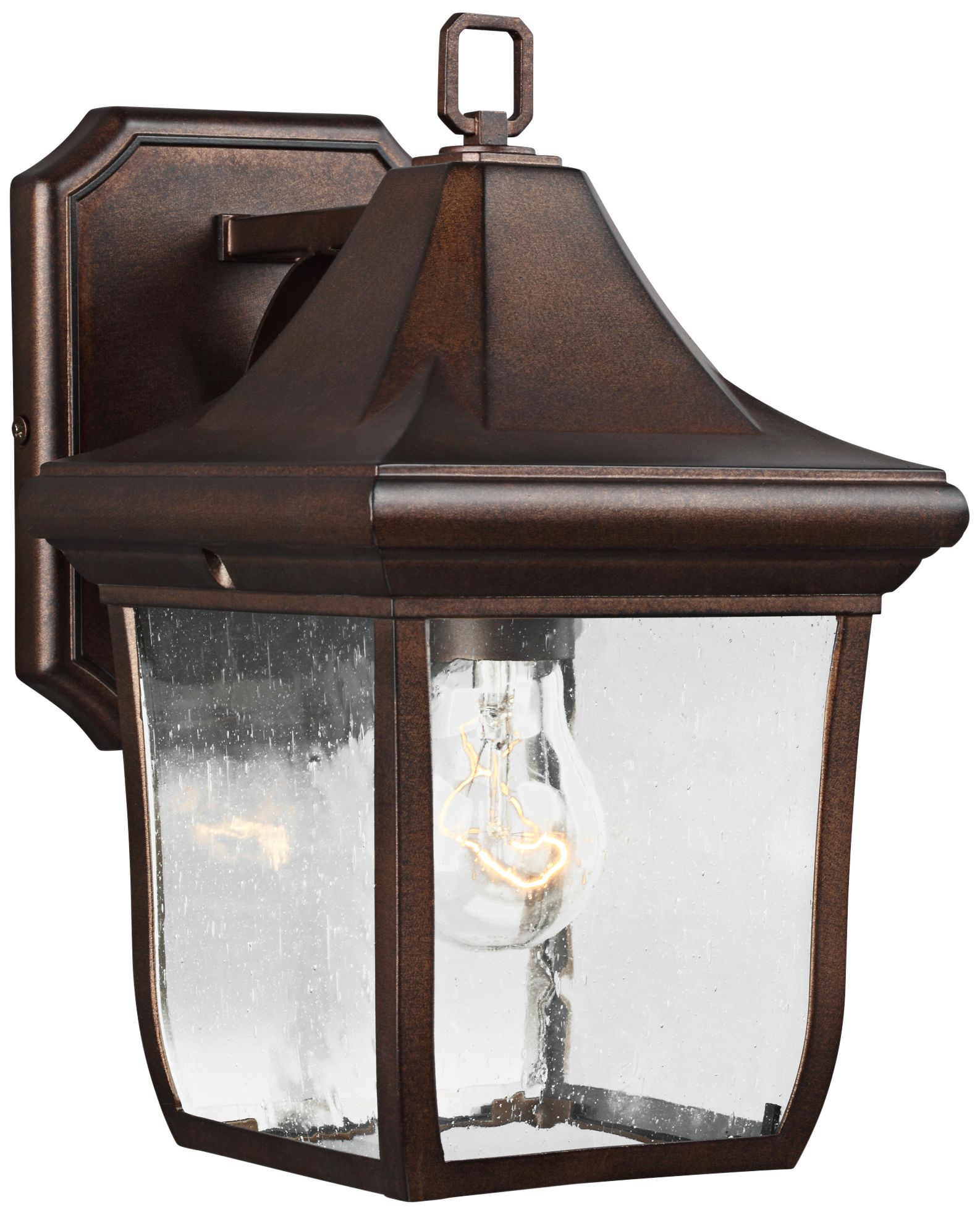 Feiss Oakmont 10 3/4" High Patina Bronze Outdoor Wall Light