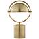 Drome Brushed Brass Industrial Modern Accent Table Lamp