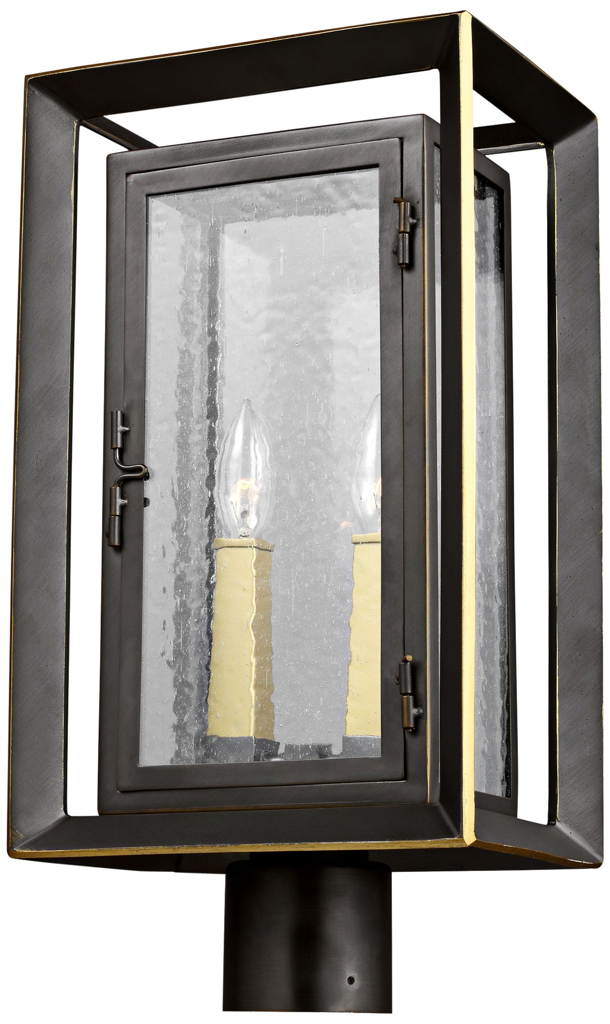 Urbandale 18 3/4" High Antique Bronze 2-Light Outdoor Post Light