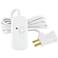 Lutron® White Finish 300 Watt Plug-In Lamp Dimmer