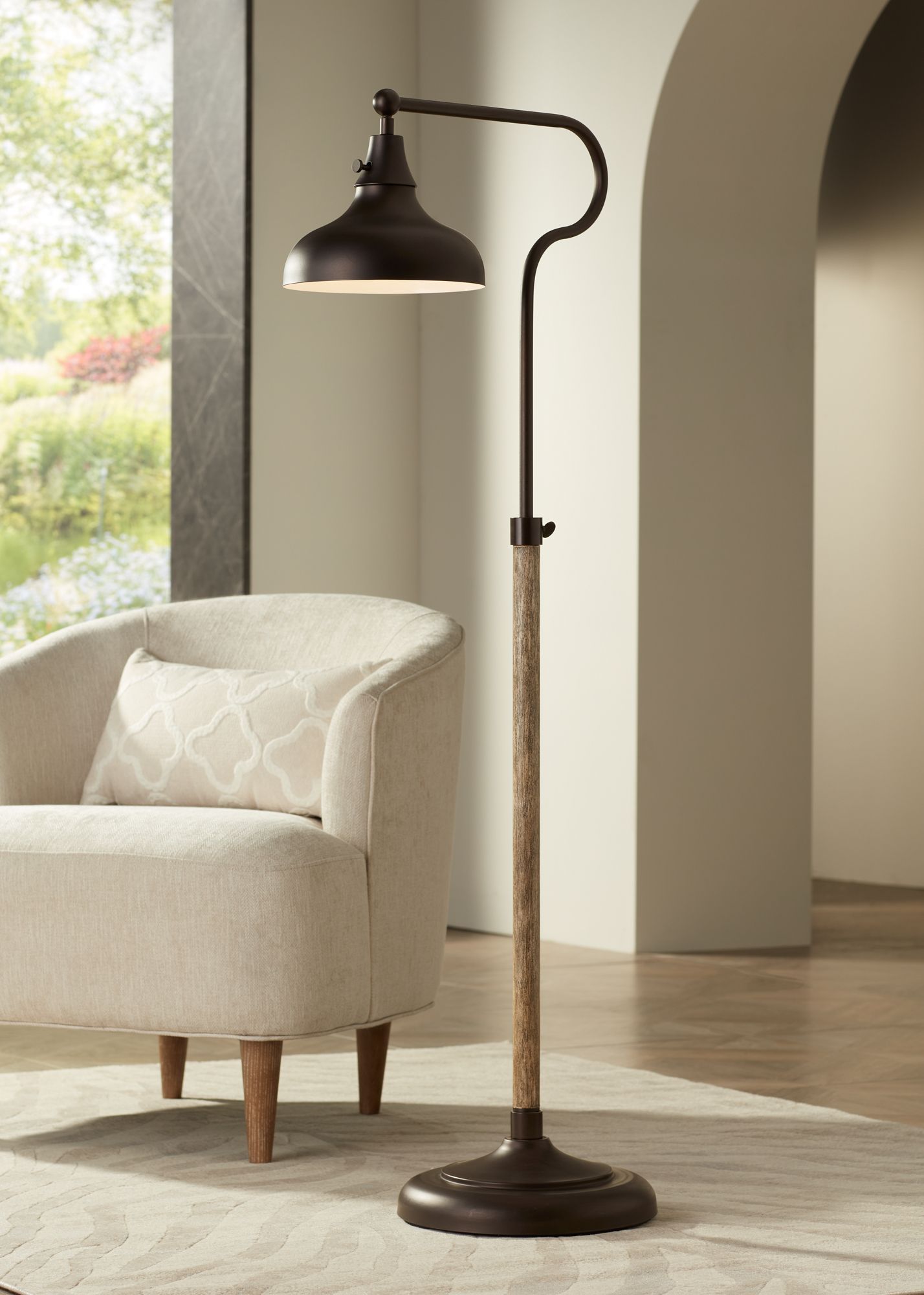 Adjustable Pharmacy Floor Lamp with USB Port 57