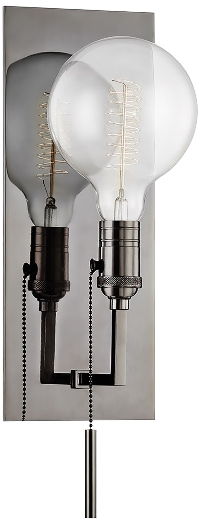 Hudson Valley Kramer 13 3/4" High Black Nickel Wall Sconce