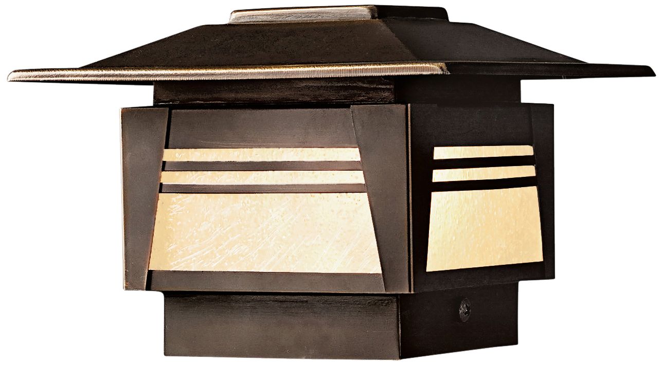 Kichler Zen Garden 5" High Olde Bronze Deck Post Cap
