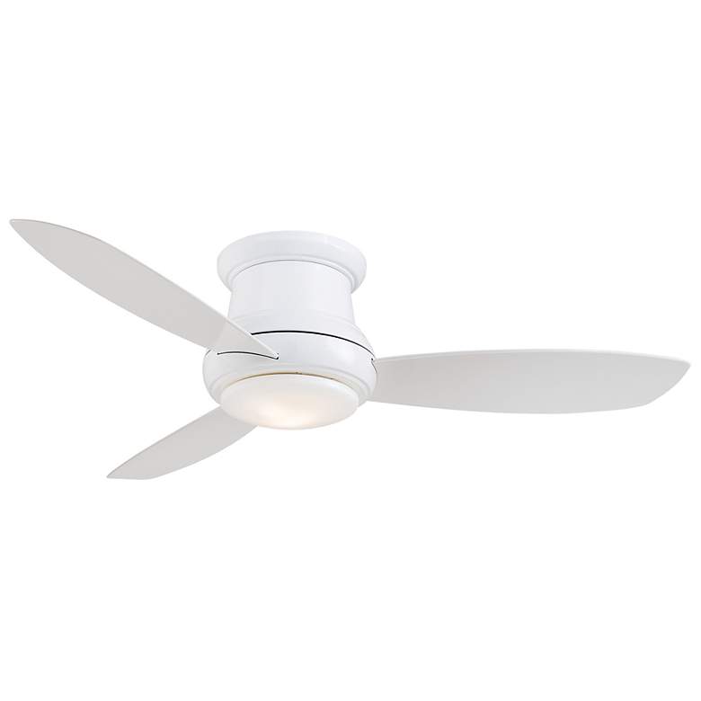 44 Concept Ii White Flushmount Led Ceiling Fan