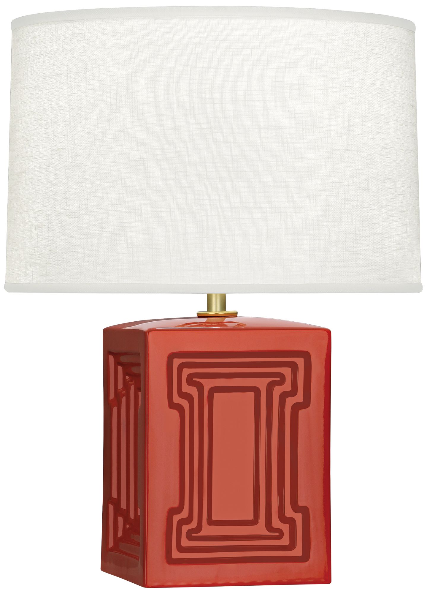 Nottingham 18 1/4"H Red Ceramic Accent Lamp