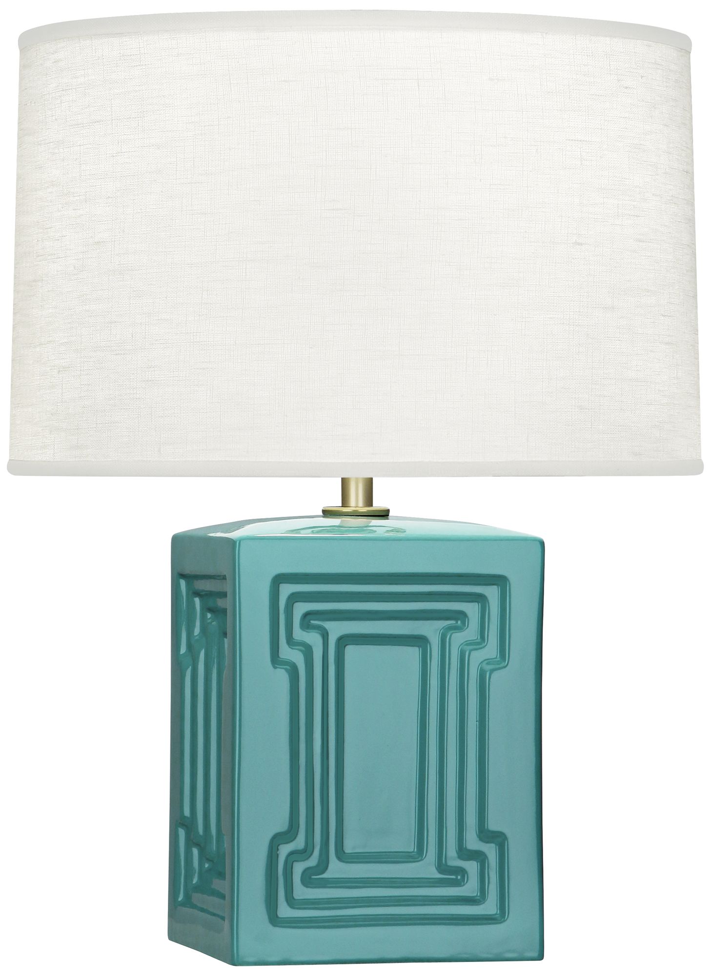 Nottingham 18 1/4"H Teal Ceramic Accent Lamp