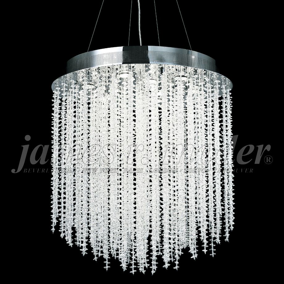 James Moder Continental Fashion 28" Wide Silver Chandelier