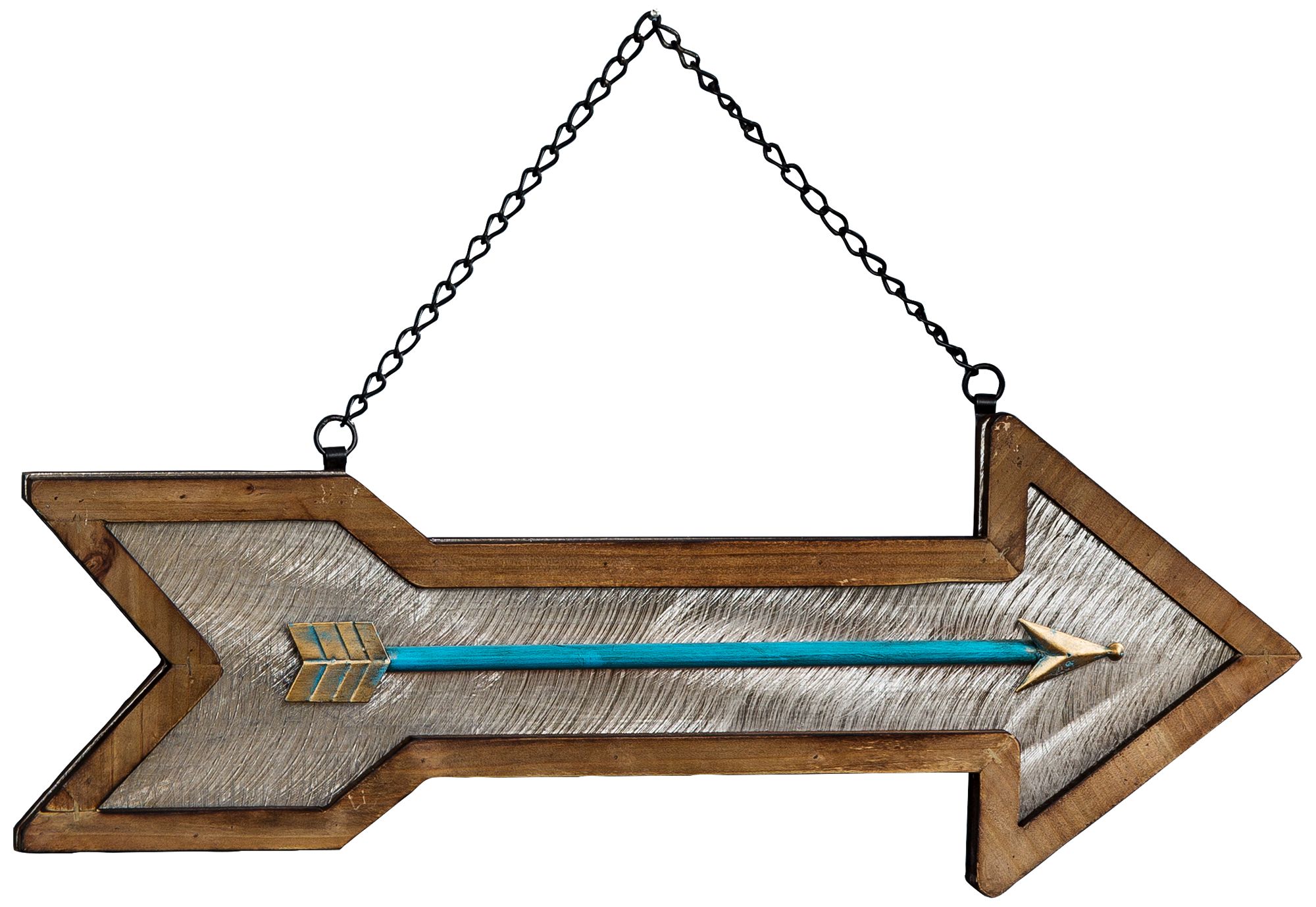 Cooper Classics Arrow Natural Wood 27 1/2" Wide Wall Art