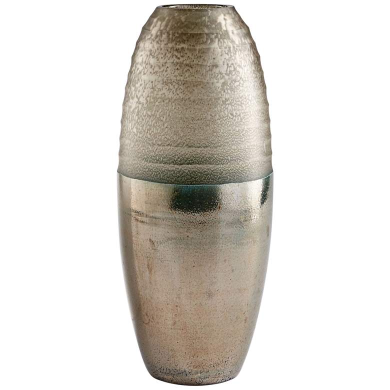 Cyan Design 15 1/2&quot; High Around The World Bronze Glass Vase