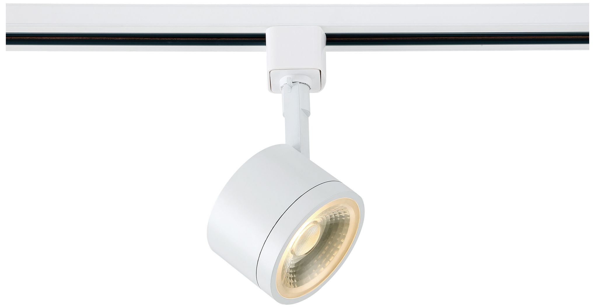 12 Watt White Round LED Track Head for Halo Systems 19K93 Lamps Plus