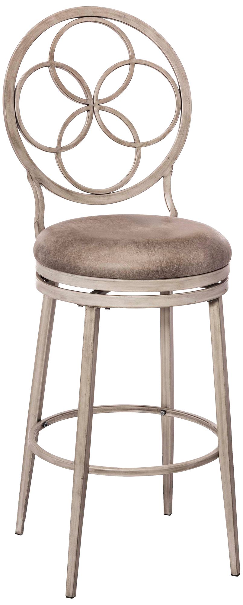 Hillsdale Donnelly 30" Granite Faux Leather Swivel Barstool