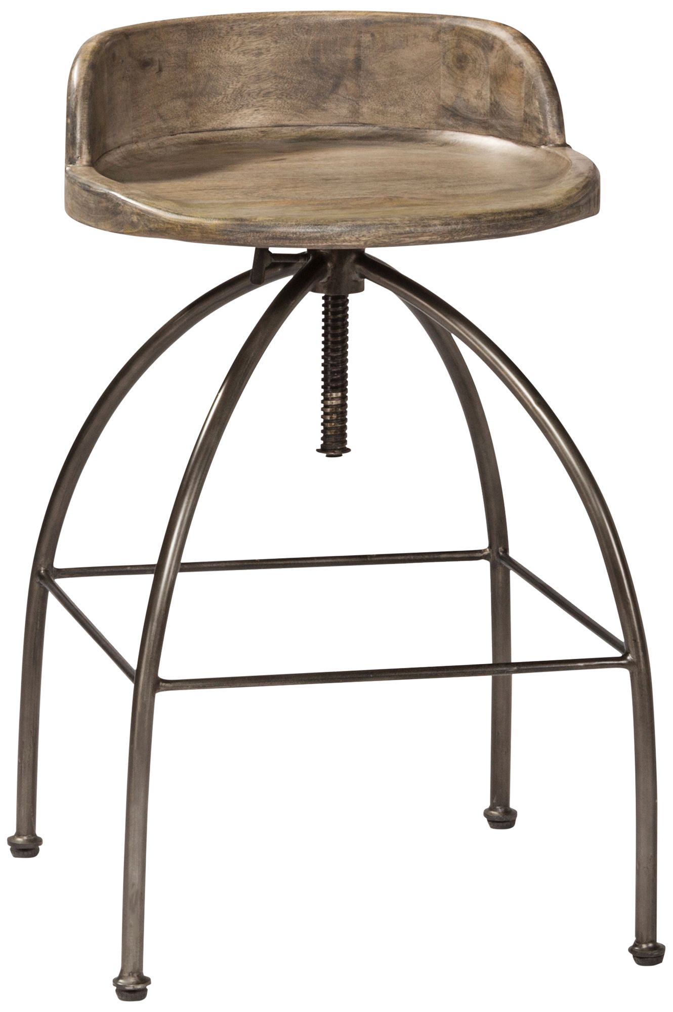Hillsdale Bridgewater Tan Wood Adjustable Height Barstool