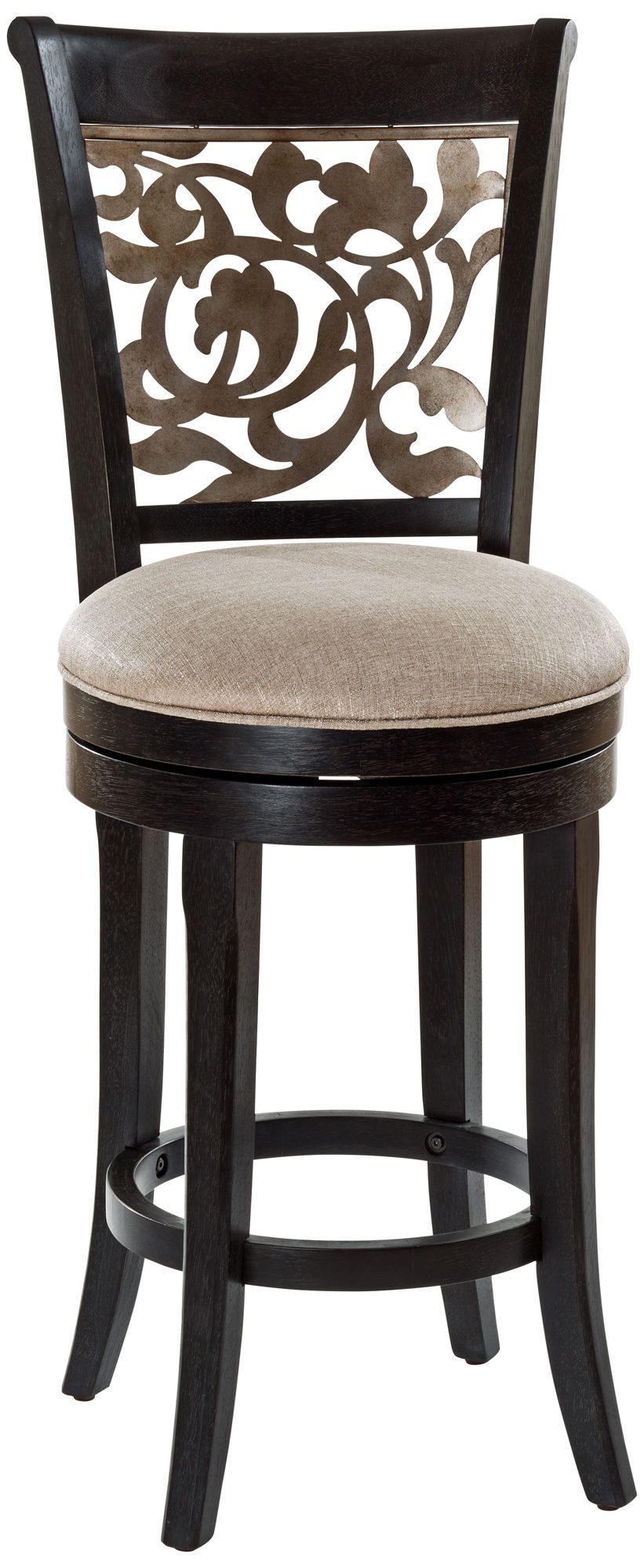 Hillsdale Bennington 31"Putty Fabric Swivel Barstool