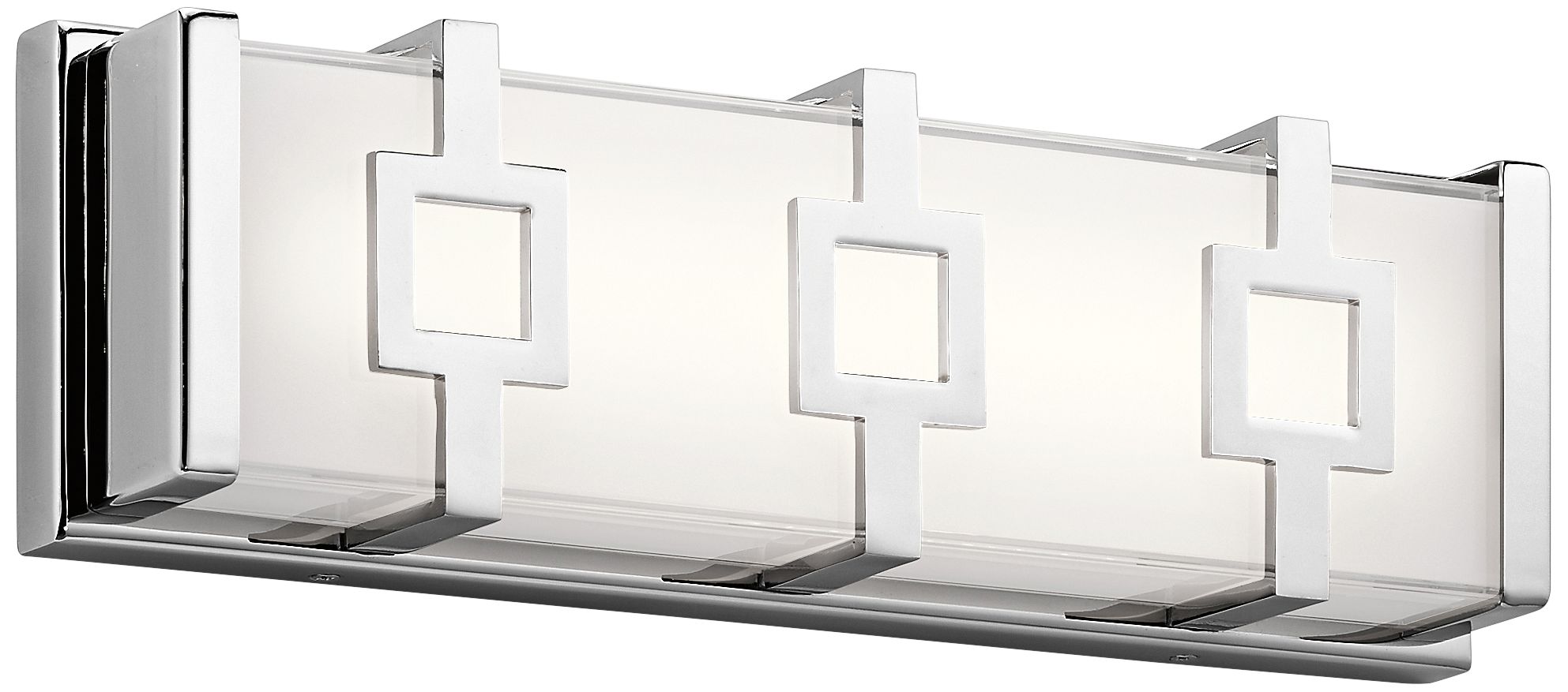 Elan Velitri 15" Wide Chrome LED Bath Vanity Light