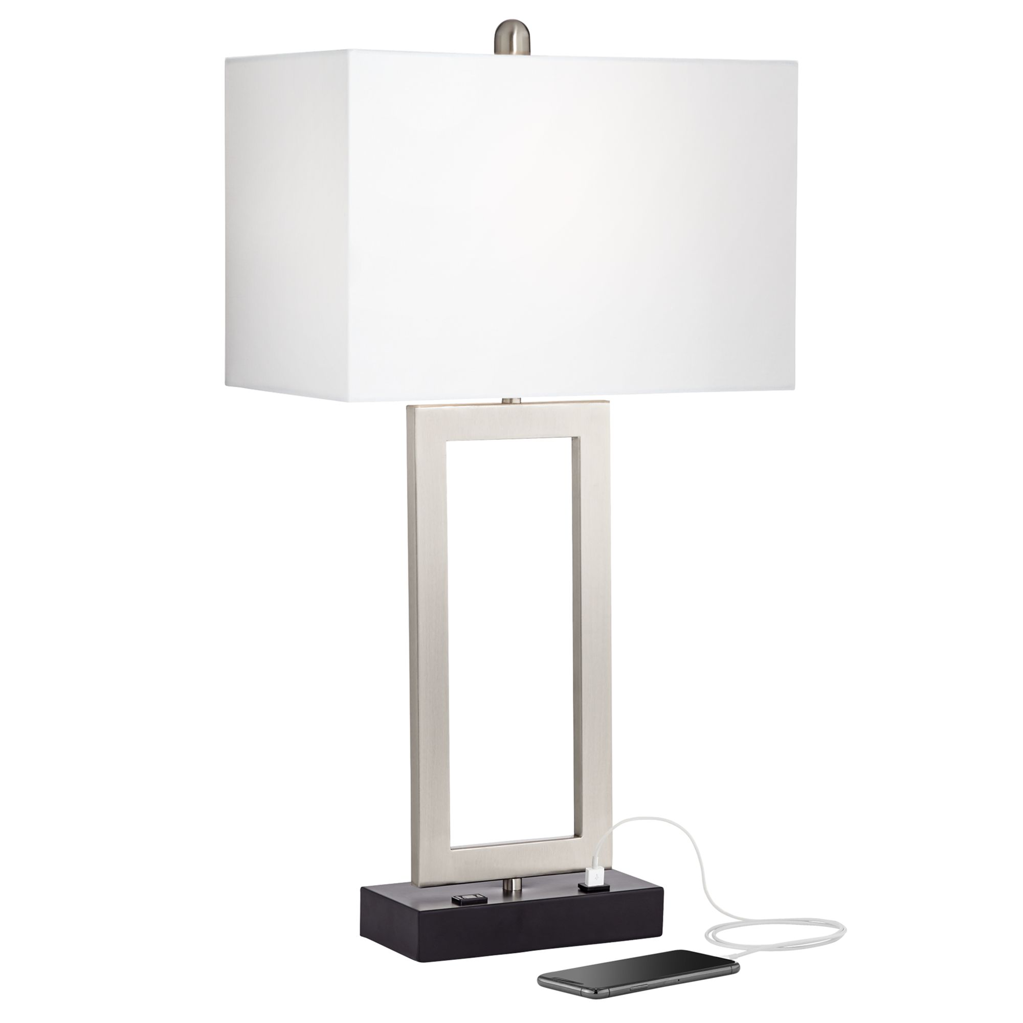 nickel table lamp