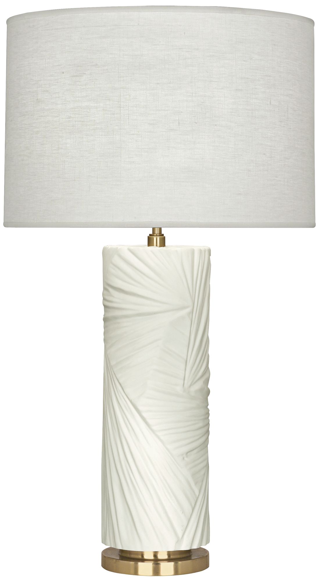 Michael Berman Lucien Lily and Modern Brass Table Lamp