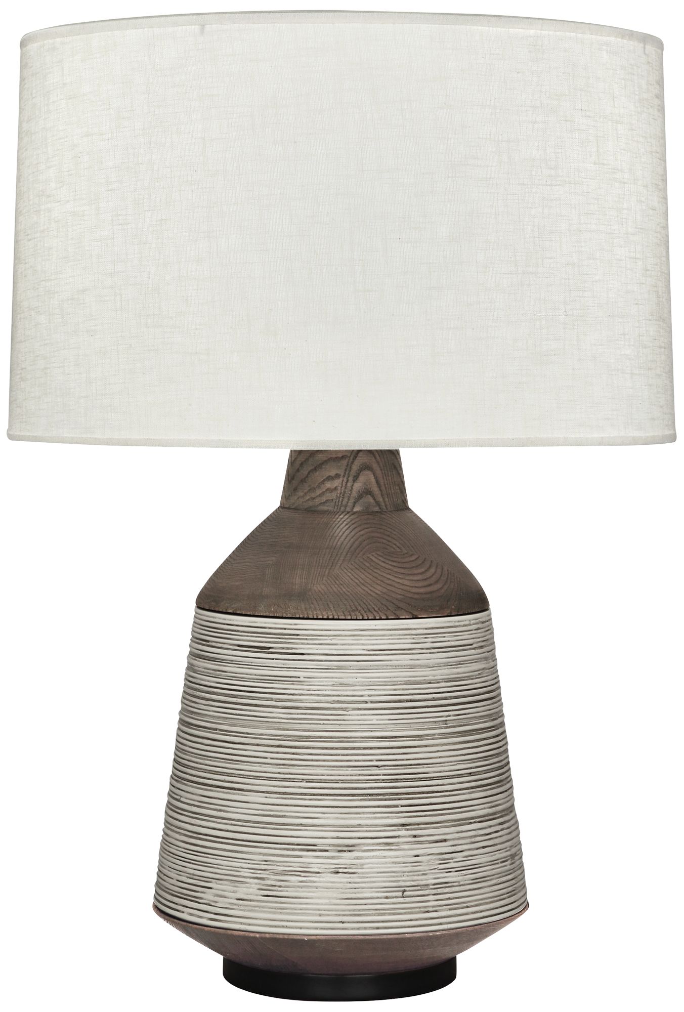 Berkley Antique Oyster Vessel Table Lamp with Cream Shade 19N57