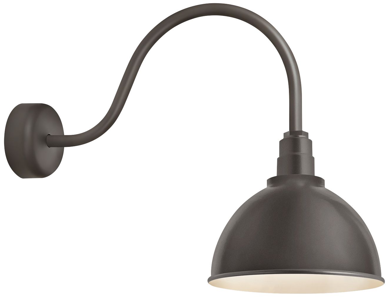 Deep Reflector 26" High Textured Bronze Outdoor Wall Light