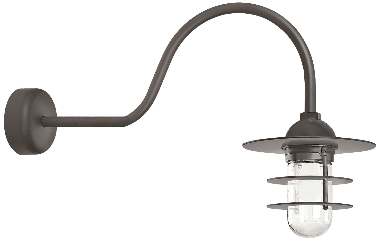 Retro Industrial 21" High Textured Bronze Outdoor Wall Light