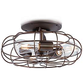 Caged Fan Light Kits Lamps Plus