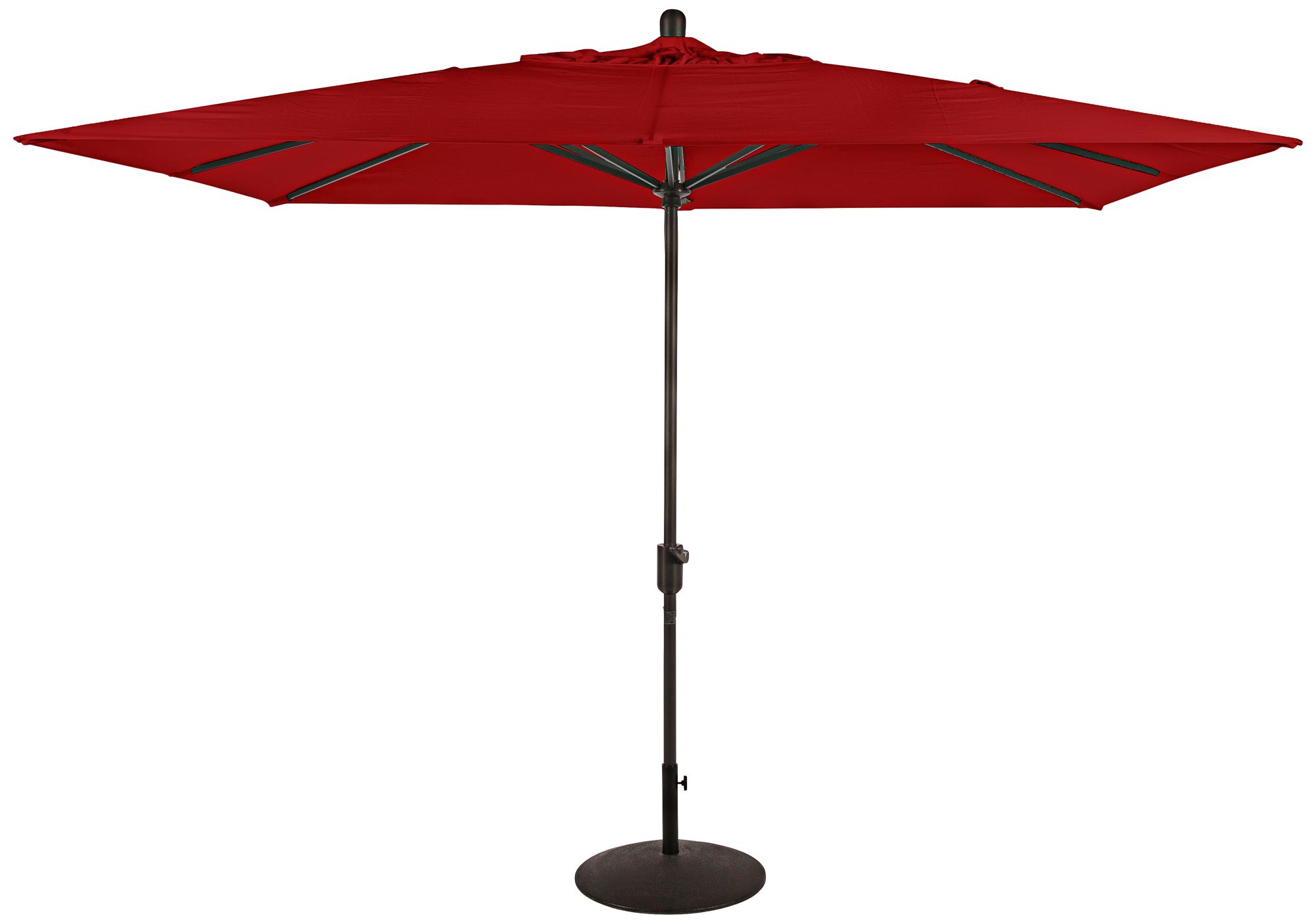 La Jolla 9 34-Foot Jockey Red Sunbrella Market Umbrella