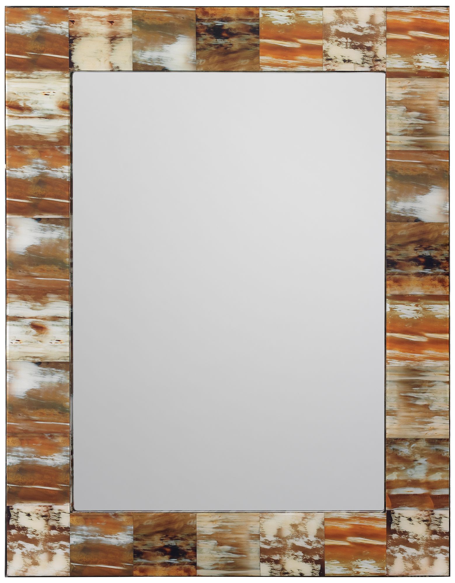 Jamie Young Faux Horn 28" x 36" Rectangular Wall Mirror
