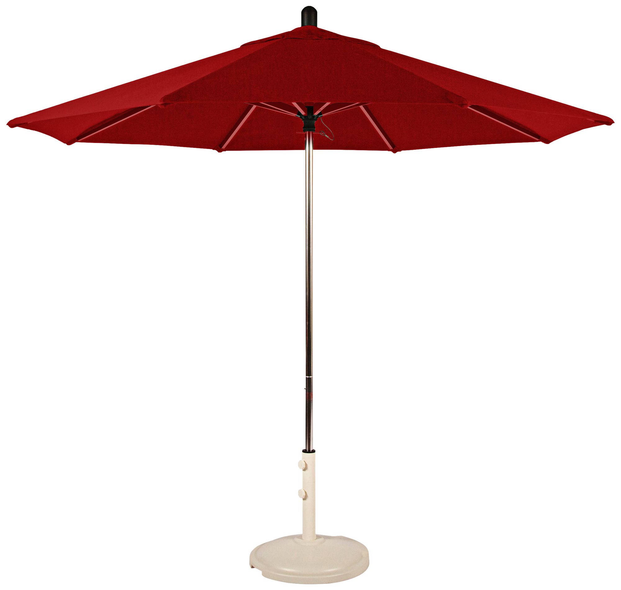 Santa Barbara 8 3/4-Foot Jockey Red Sunbrella Patio Umbrella