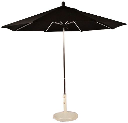Santa Barbara 8 3/4-Foot Black Sunbrella Patio Umbrella