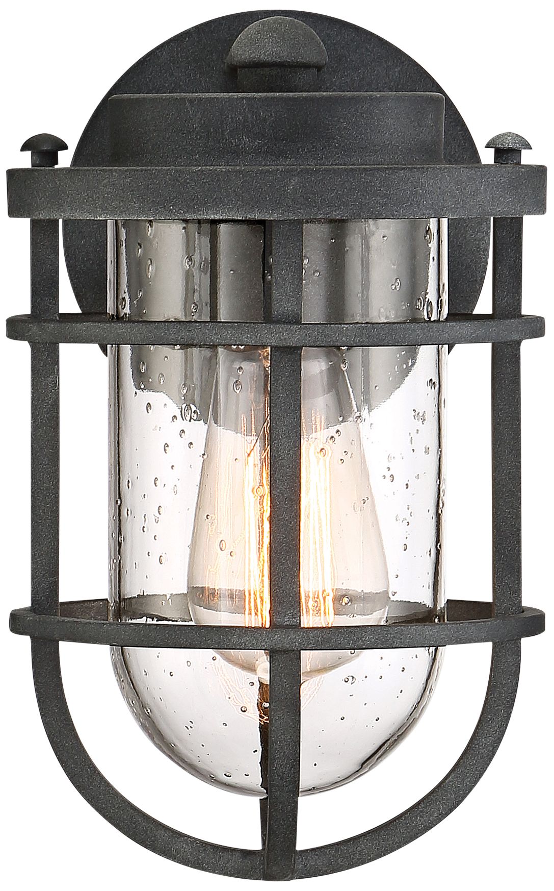 Quoizel Boardwalk 9 3/4"H Mottled Black Outdoor Wall Light