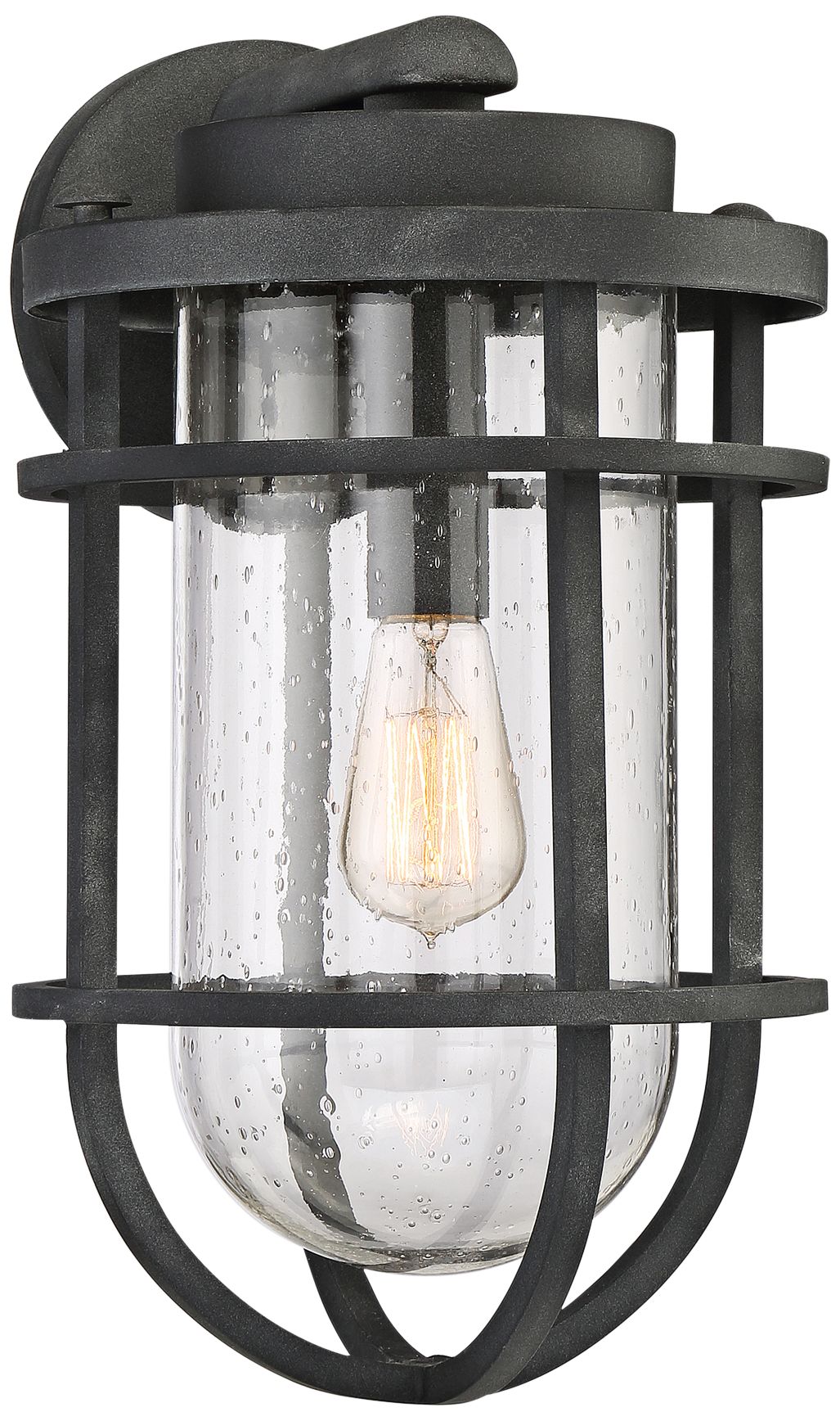 Quoizel Boardwalk 17 1/4"H Mottled Black Outdoor Wall Light