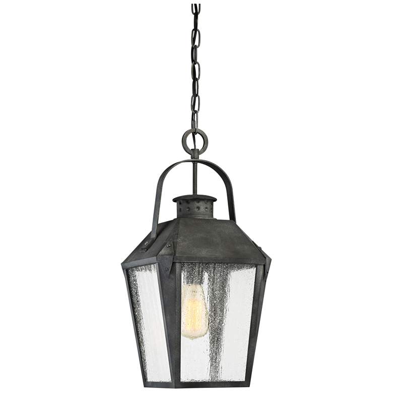 Quoizel Carriage 21 1/4&quot; High Black Outdoor Hanging Light