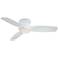 44" Traditional Concept White Flushmount LED Ceiling Fan