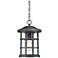 Quoizel Crusade 15 1/2"W Earth Black Outdoor Hanging Light