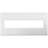 adorne Gloss White with Black Back 5-Gang Wall Plate