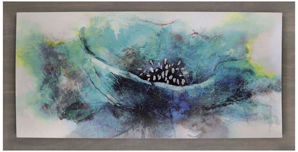 Urban Floral - Convex 44" Wide Indoor-Outdoor Framed Wall Art