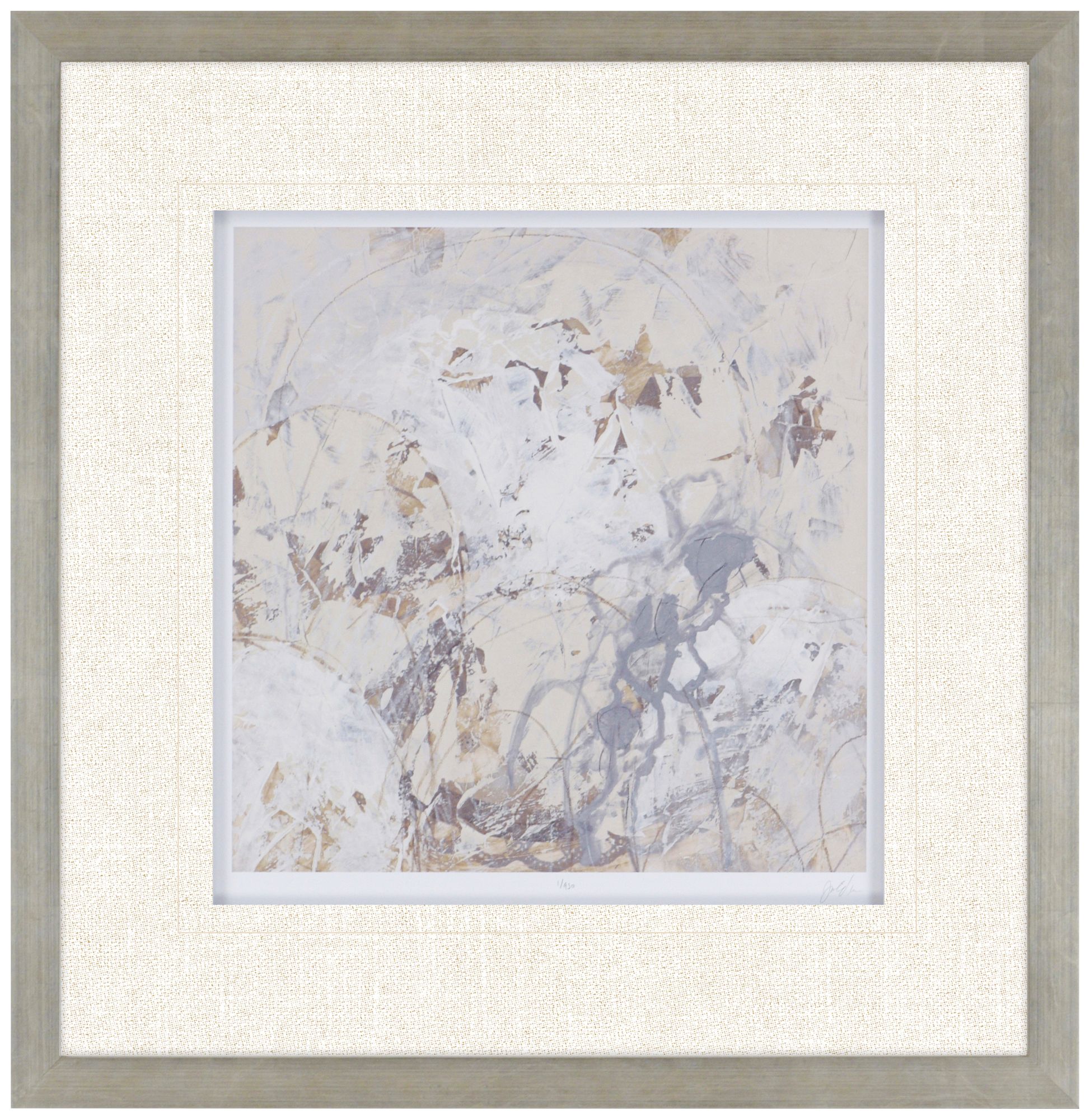 Impasto Gesture I 31" Square Framed Wall Art
