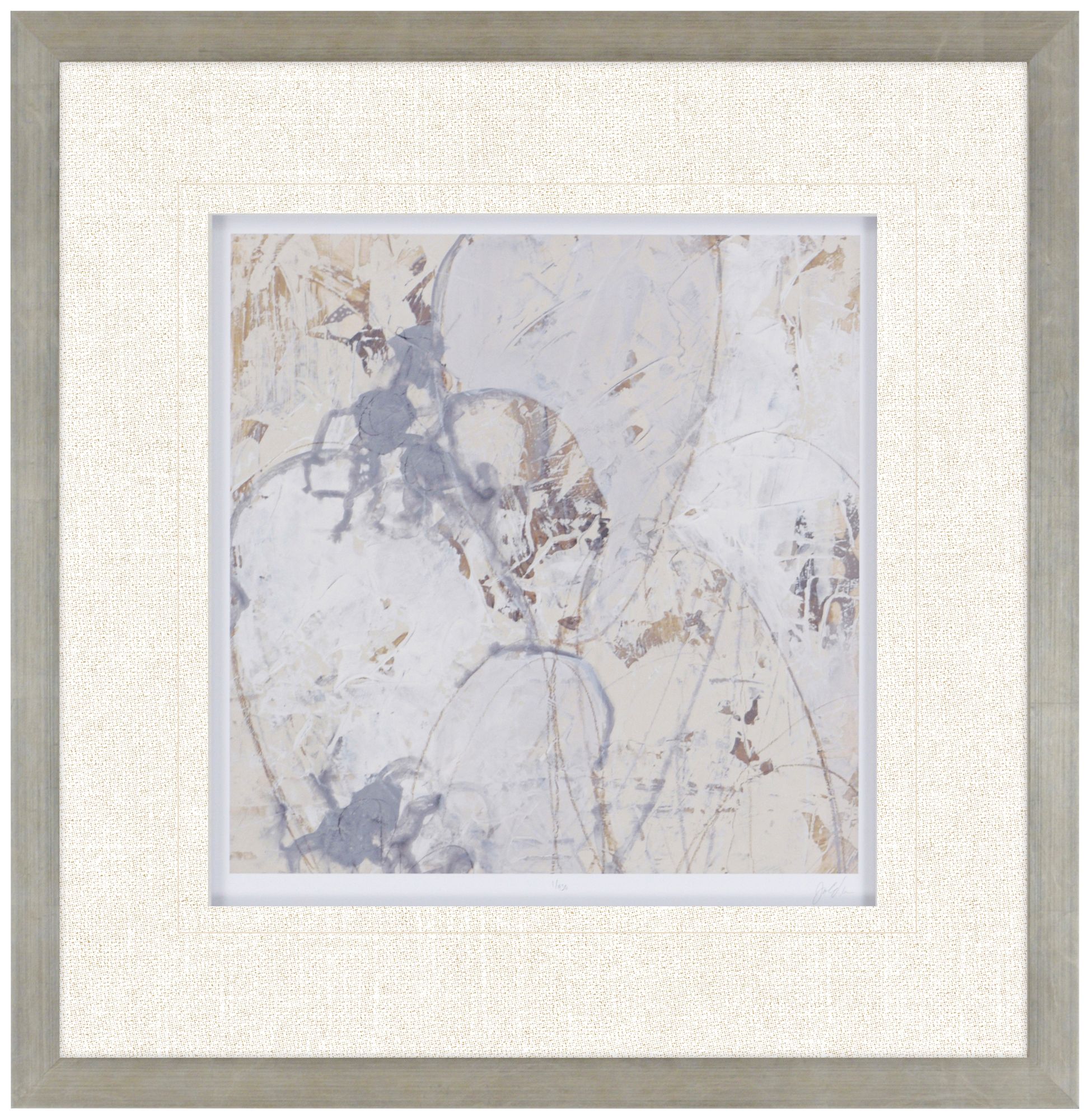 Impasto Gesture II 31" Square Framed Wall Art