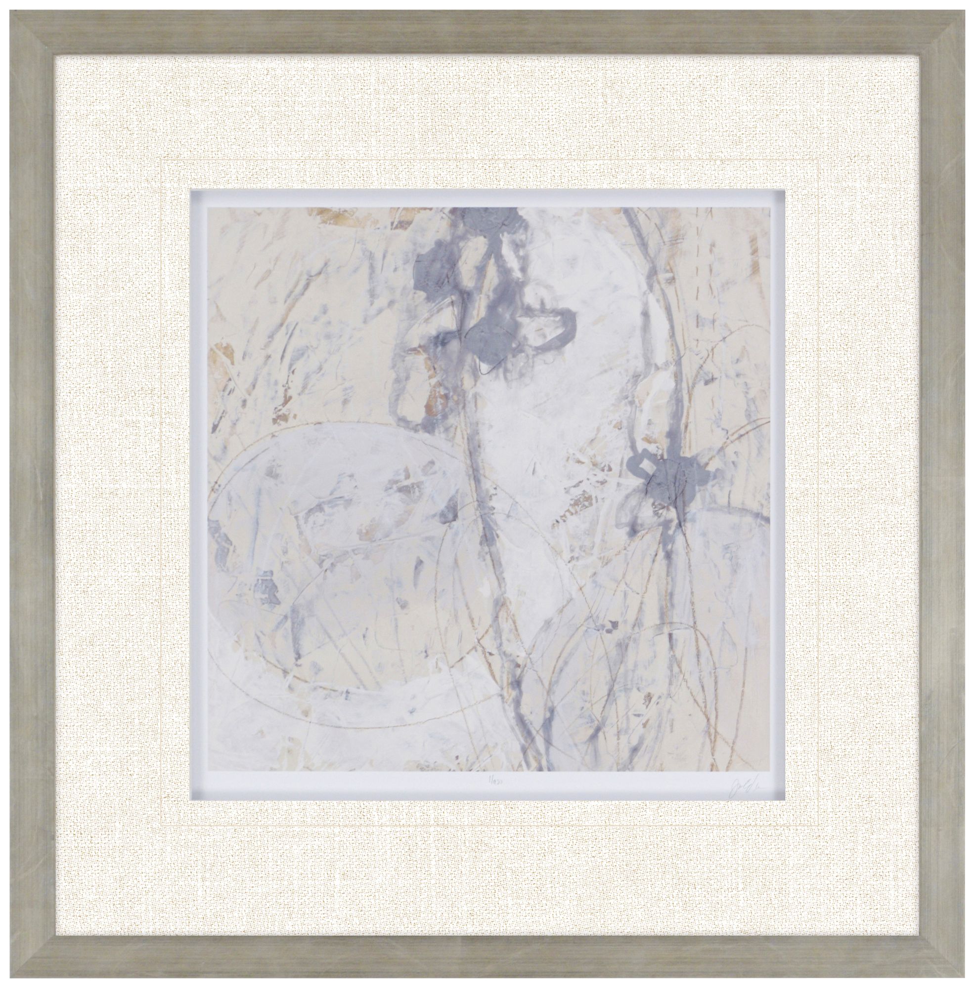 Impasto Gesture III 31" Square Framed Wall Art