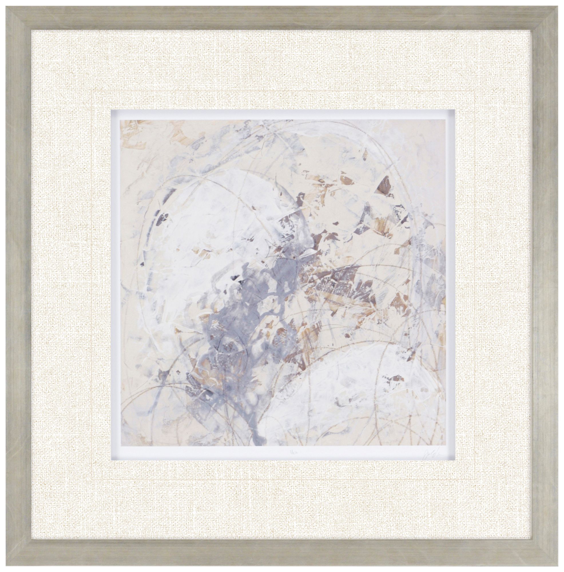 Impasto Gesture IV 31" Square Framed Wall Art