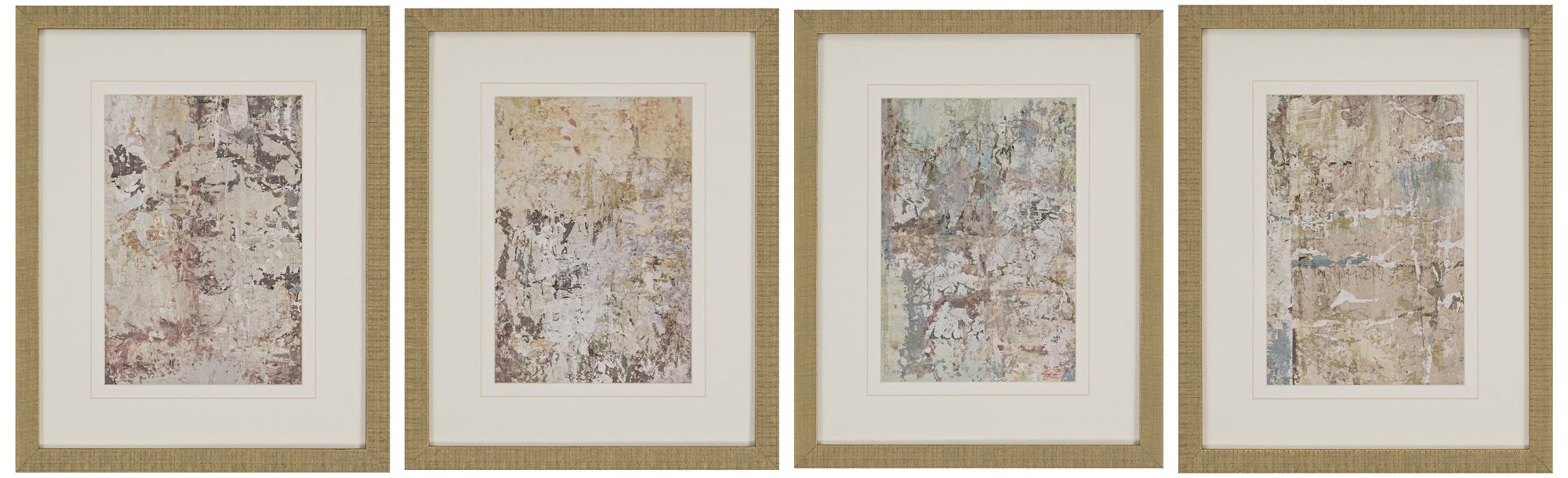 Vestige II 4-Piece 21" High Framed Wall Art Set