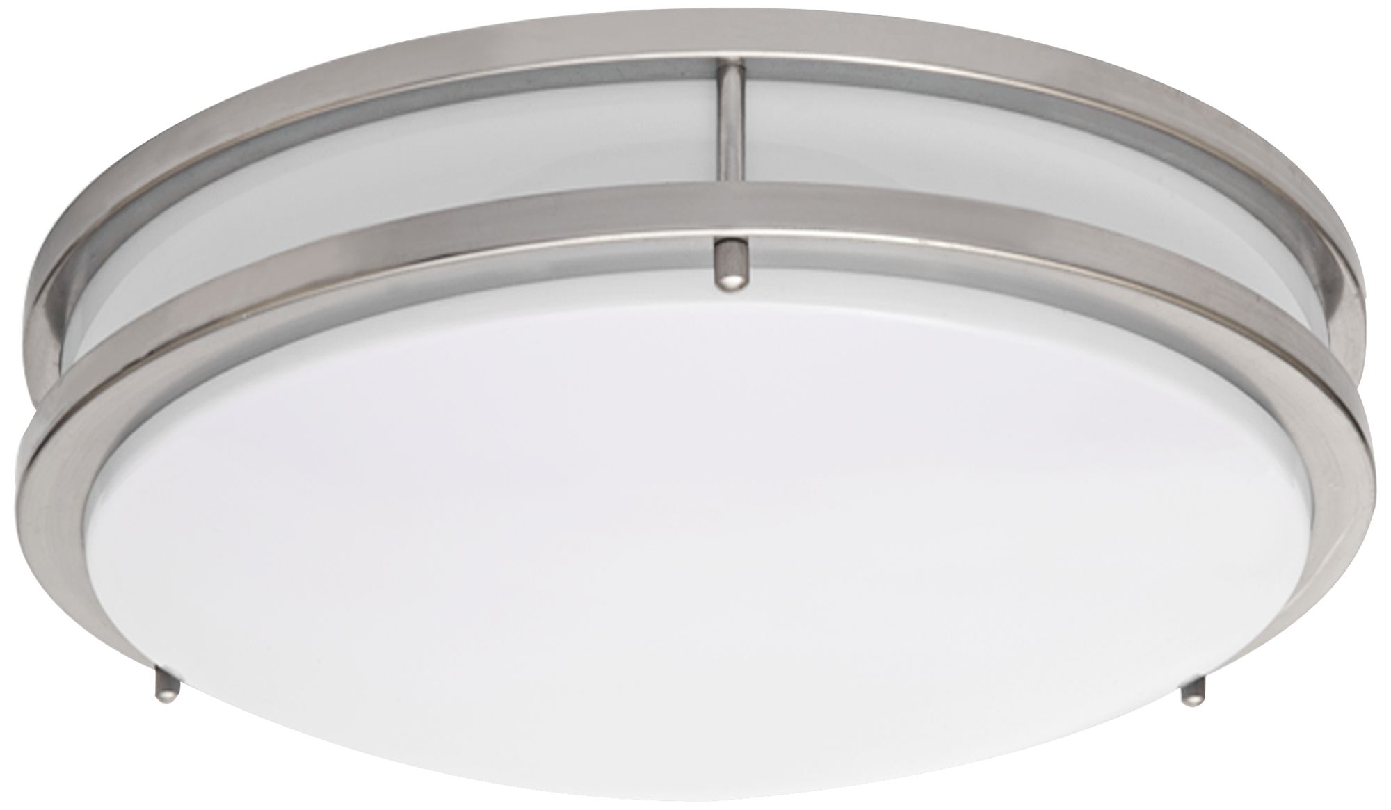 Zaire Brushed Nickel 17 Wide Flushmount Led Ceiling Light