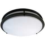 Zare Bronze 14&quot; Wide Flushmount LED Ceiling Light